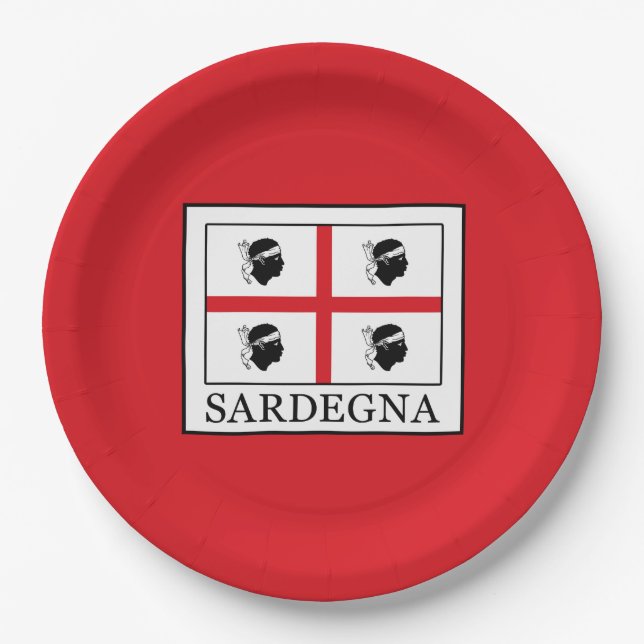 Sardegna Pappteller (Vorderseite)
