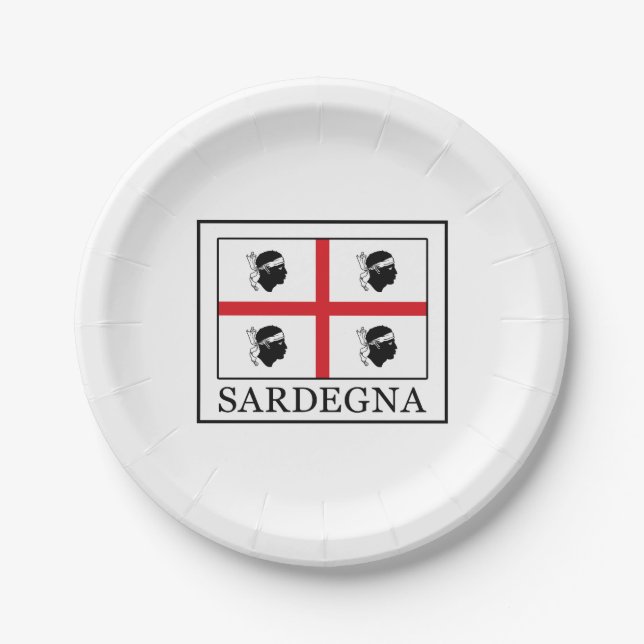 Sardegna Pappteller (Vorderseite)
