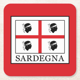 Sardegna Rechteckiger Pappuntersetzer