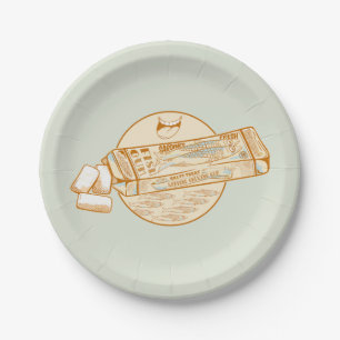 Sardine-aromatisierter Kaugummi Pappteller