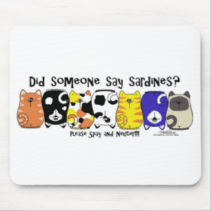 Sardine Cats Mousepad