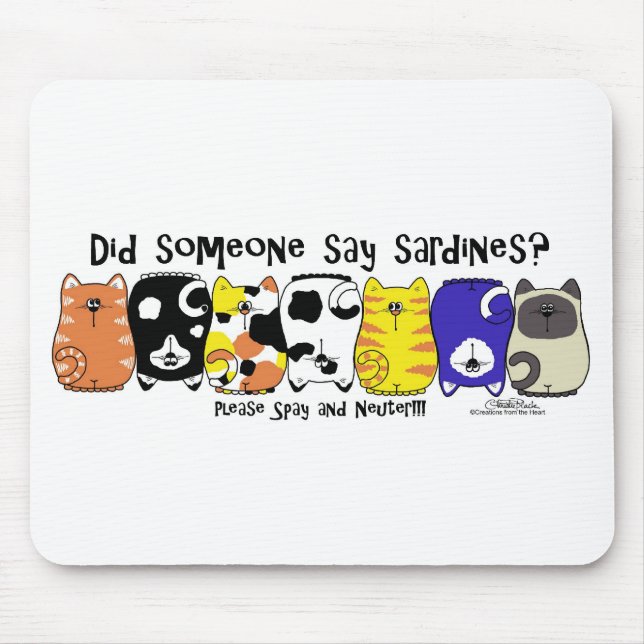 Sardine Cats Mousepad (Vorne)