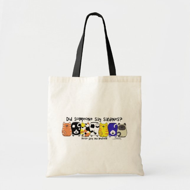 Sardine Cats Tragetasche (Vorne)