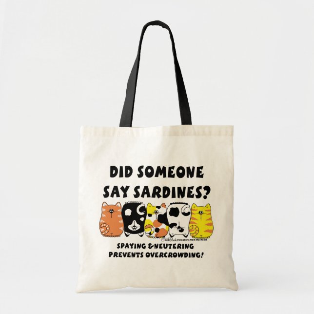 Sardine Cats Tragetasche (Vorne)
