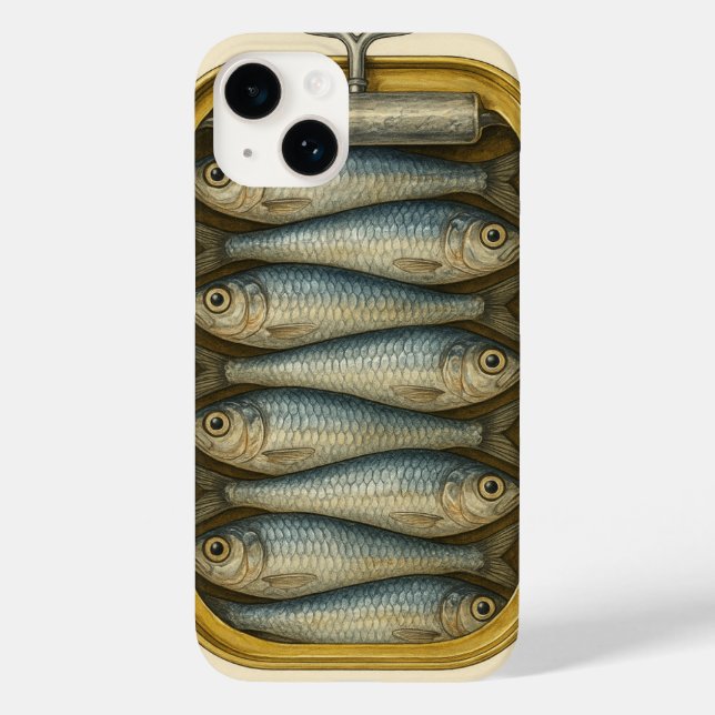 Sardine Chic von ej gold Case-Mate iPhone 14 Hülle (Rückseite)