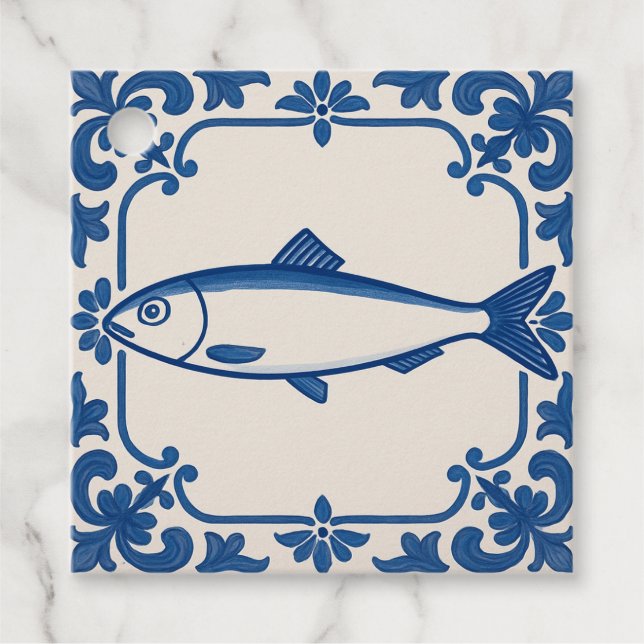 Sardine in Portugal Geschenkanhänger (Vorderseite)