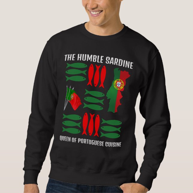SARDINE Königin der portugiesischen Küche Benutzer Sweatshirt (Vorderseite)