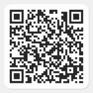 Sardine Pizza QR Code Aufkleber