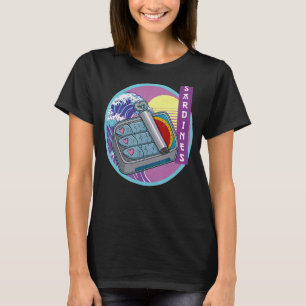Sardine Sardellen Geschirr Fischkonserven Fischküc T-Shirt
