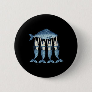 Sardinen Dosenfisch Meerjungfrau Sommer Küstenfisc Button