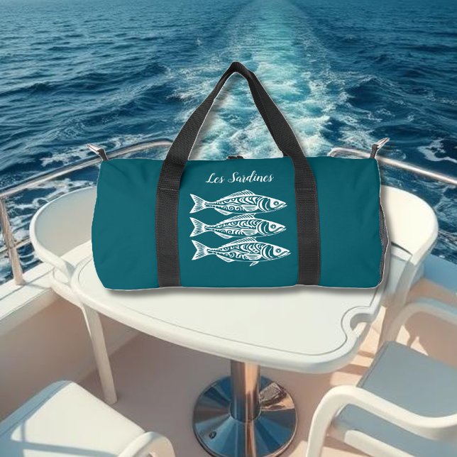 Sardinen-Hawaiian-Fisherman Core Aquamarin Duffle Bag (Les Sardines-Hawaiian-Fisherman Core Duffel Bag Teal)
