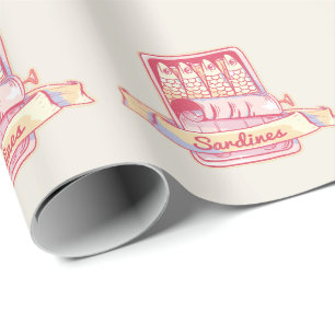 Sardinen in Zinn Geschenkpapier