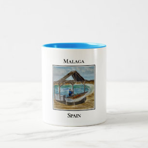 Sardinen, Malaga, Spanien Zweifarbige Tasse