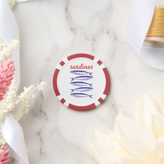 Sardinen Pokerchips (Hochzeit)