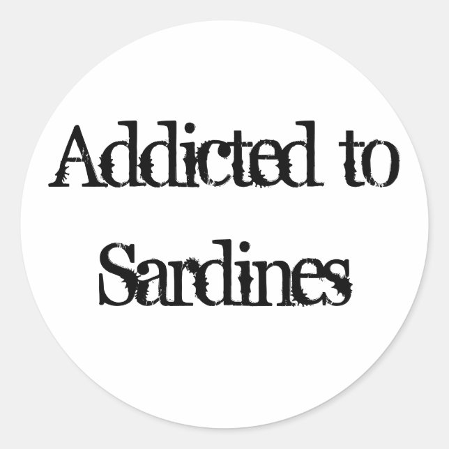 Sardinen Runder Aufkleber (Vorderseite)