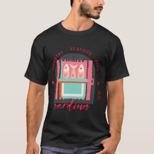 Sardinen Stempel für Meeresfrüchte-Liebhaber T-Shirt