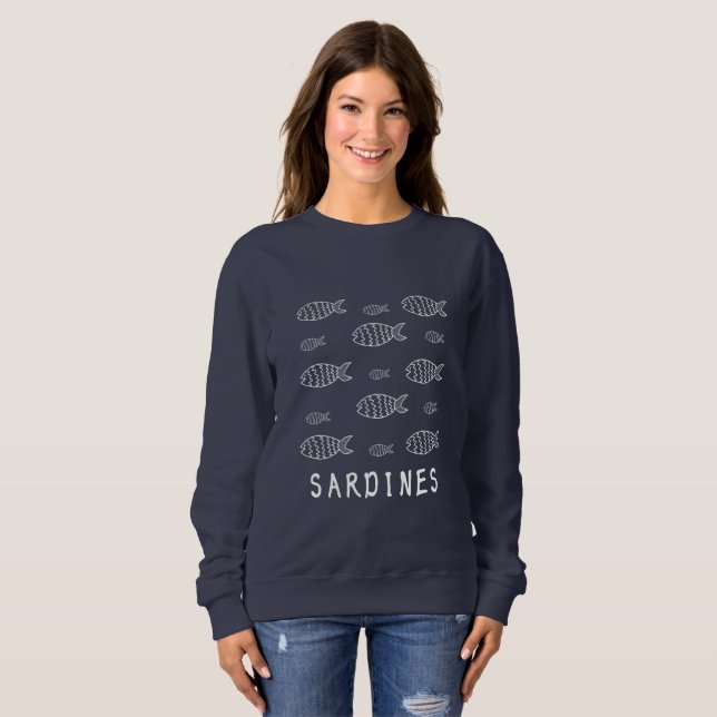 Sardinen Sweatshirt (Vorne ganz)