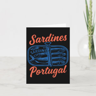 Sardinen Tinned Fish Retro Grafik für Männer Fraue Karte