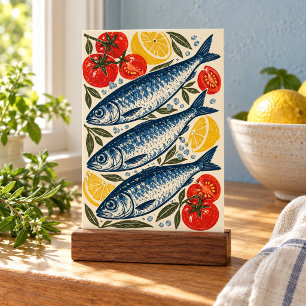Sardinen und Meersalz Kunstprint Poster