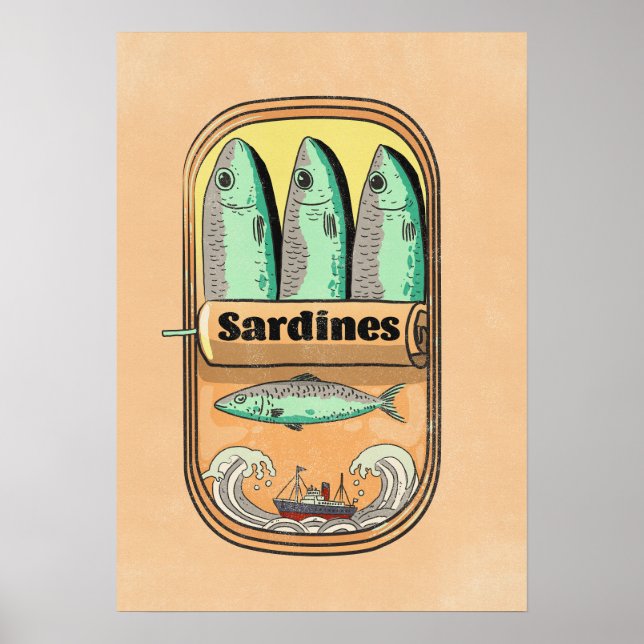Sardinenbüchse Poster (Vorne)