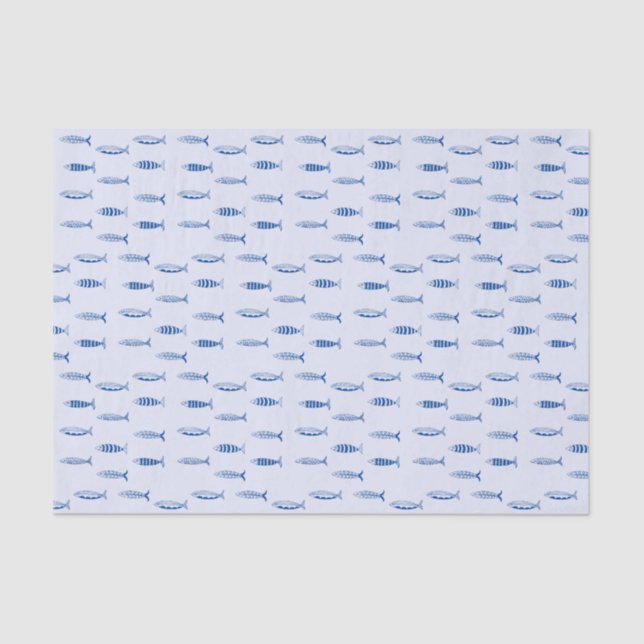 Sardines Pattern Seidenpapier (Vorderseite)