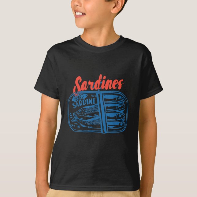 Sardines Tinned Fish Retro Graphic For Men Women  T-Shirt (Vorderseite)