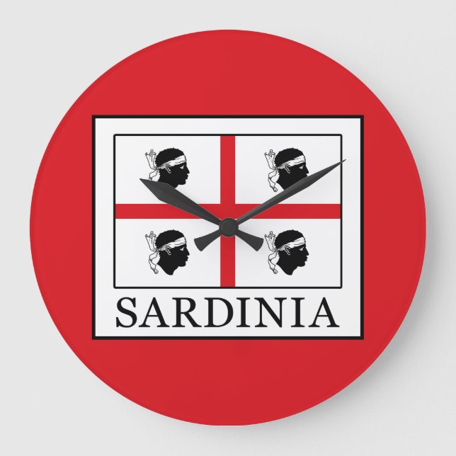 Sardinia Große Wanduhr (Vorderseite)