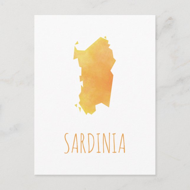 Sardinia Karte (Vorderseite)