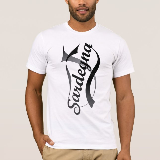 Sardinien, American Sport T-Shirt (Vorderseite)