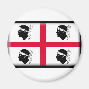 Sardinien-Flagge Magnet