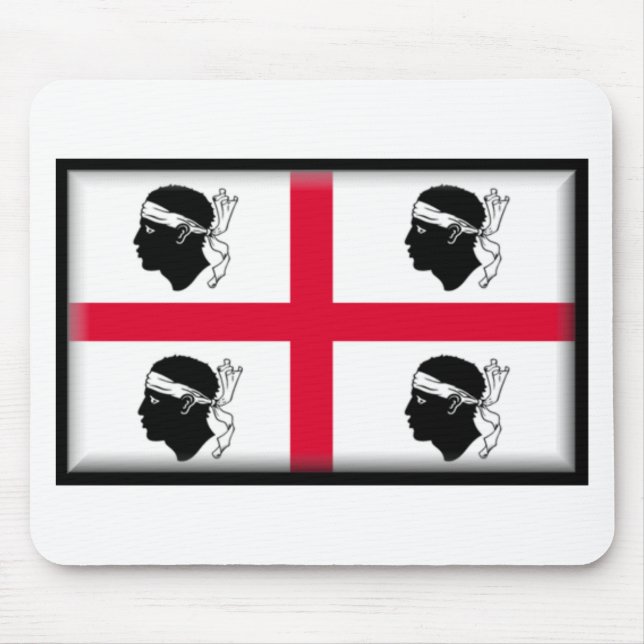 Sardinien-Flagge Mousepad (Vorne)