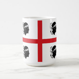 Sardinien-Flaggenitalien-Regionsinsel ethnisch Kaffeetasse