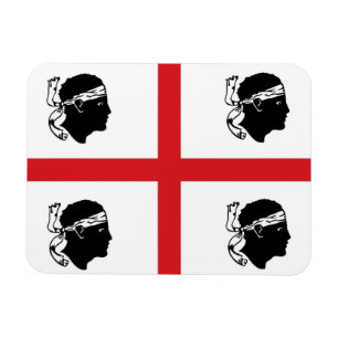 Sardinien-Flaggenitalien-Regionsinsel ethnisch Magnet