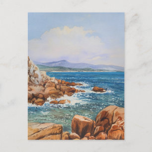 Sardinien Italien Aquarellmalerei Postkarte