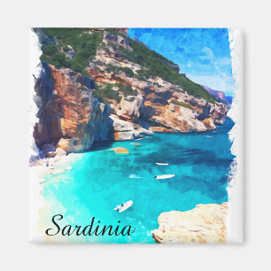 Sardinien Italien Mittelmeer Landschaft Magnet