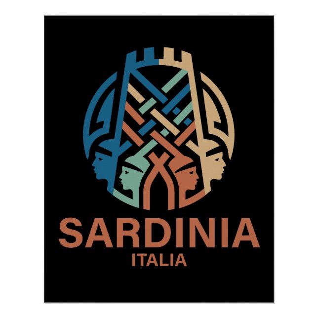 Sardinien Italien Poster (Vorderseite)