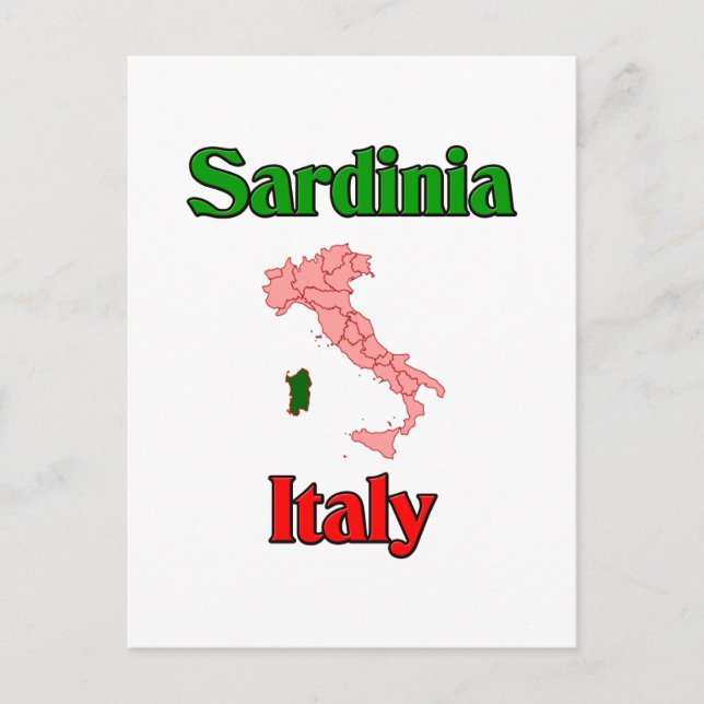 Sardinien Italien Postkarte (Vorderseite)