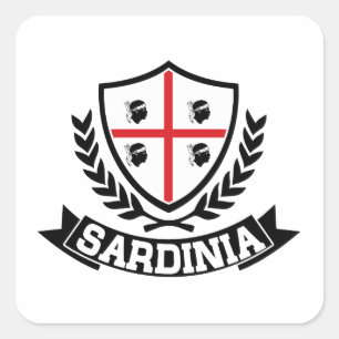 Sardinien Italien Quadratischer Aufkleber