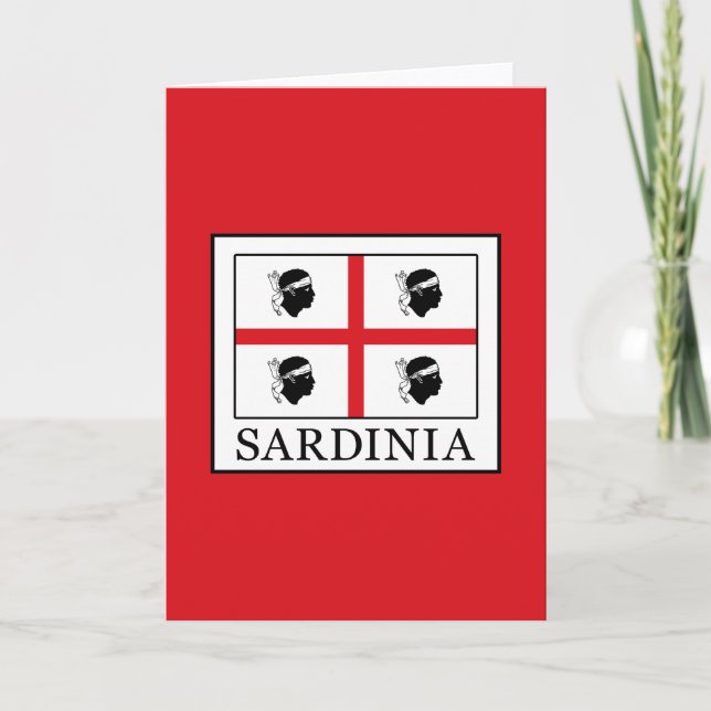 Sardinien Karte (Vorderseite)