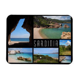 Sardinien Landschaften Reise Foto Collage Magnet
