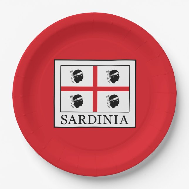 Sardinien Pappteller (Vorderseite)