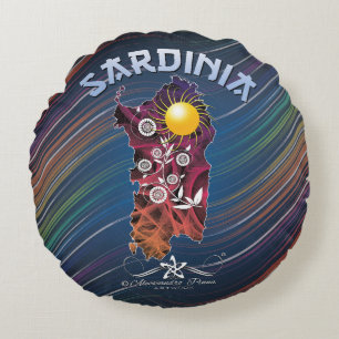 Sardinien Rundes Kissen