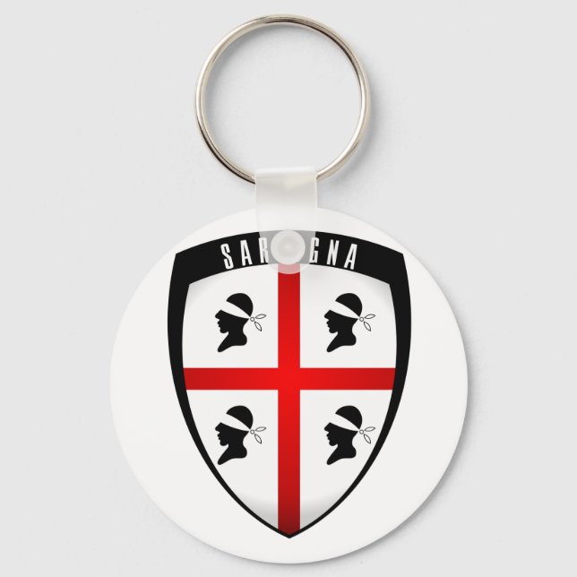 Sardinien, Schild-Wappen Schlüsselanhänger (Vorderseite)