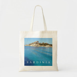 Sardinien Tasche mit klarem blauem Meer