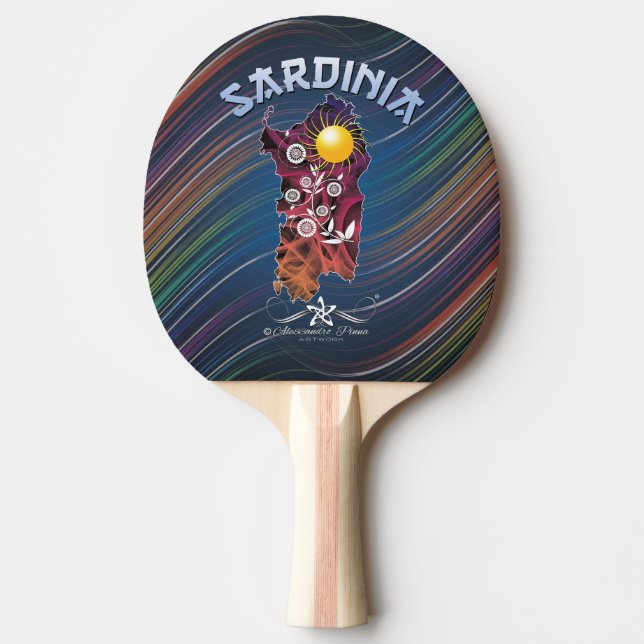 Sardinien Tischtennis Schläger (Vorderseite)