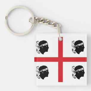 Sardinienflagge - Region Insel ethnisch Schlüsselanhänger