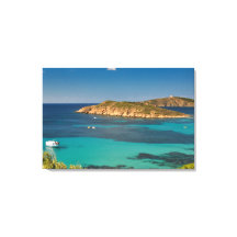 Sardiniens blaues Meer & Himmel mit Booten und Kli
