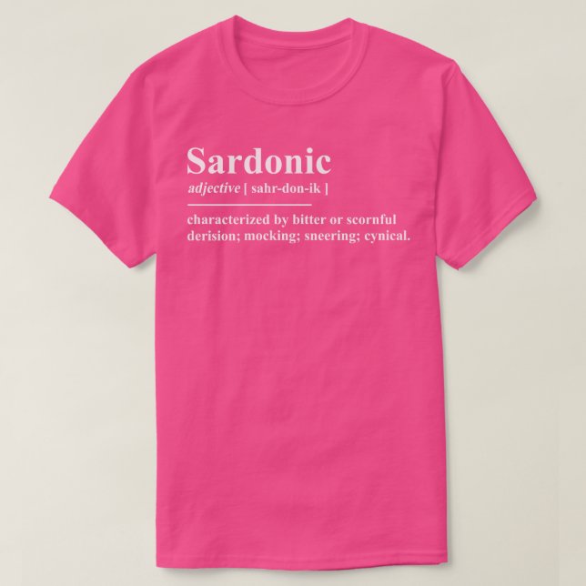 sardische Definition T-Shirt (Design vorne)
