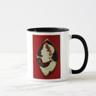 Sardonyx Miniatur, die das Profil von Tiberius Tasse