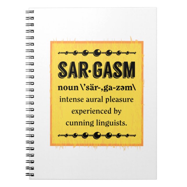 Sargasmus Notizblock (Vorderseite)